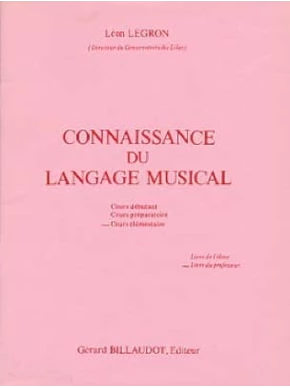 Connaissance du langage musical élémentaire professeur